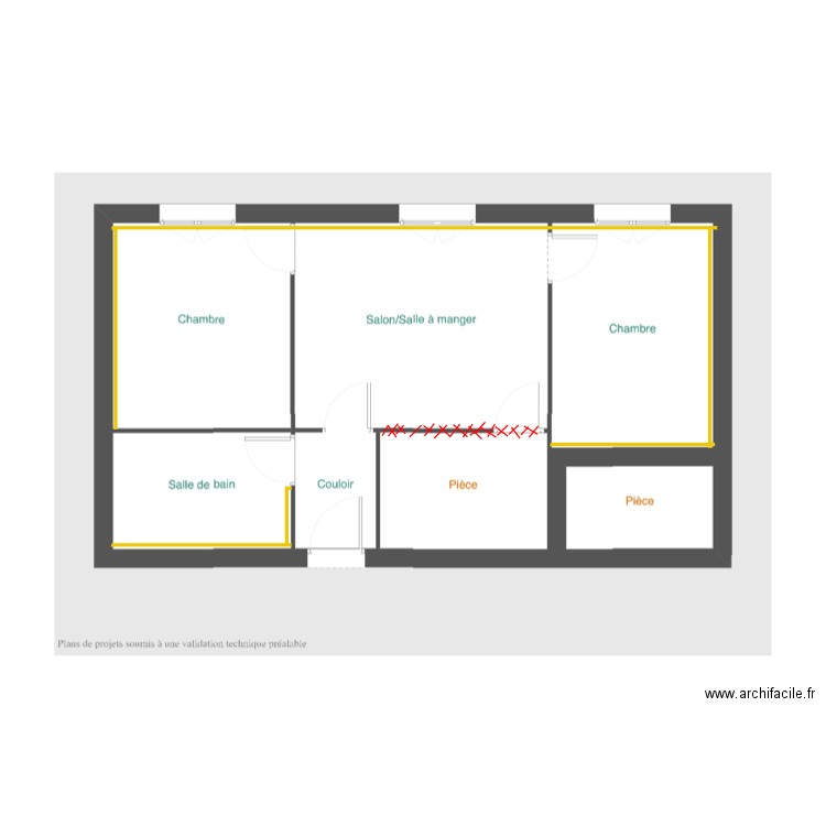 SAINT CLAUDE T3 RDC. Plan de 0 pièce et 0 m2