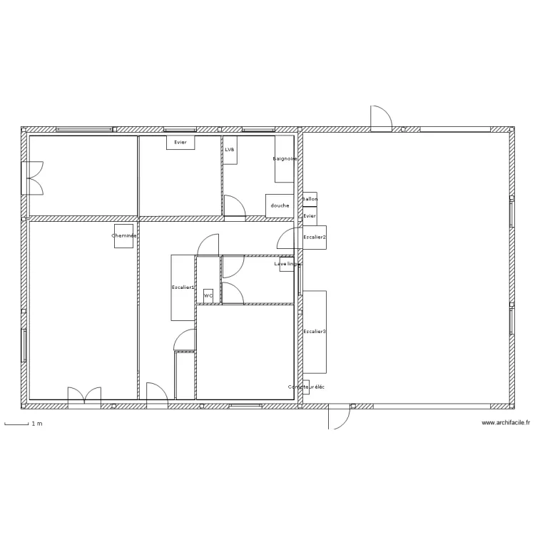 Rez de chauss&eacute;e. Plan de 