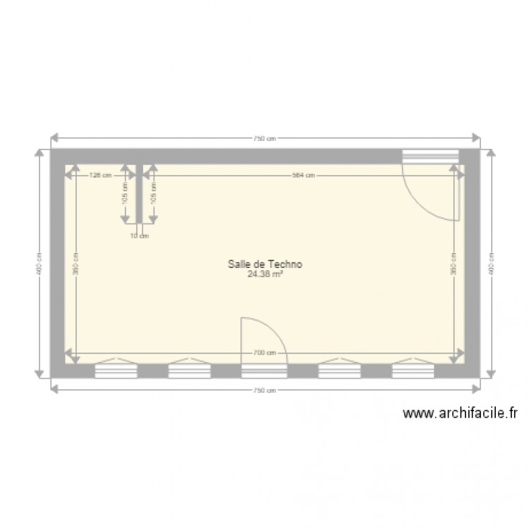 plan classe tecnho. Plan de 0 pièce et 0 m2