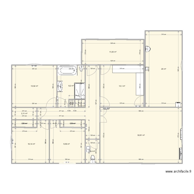 colombiers. Plan de 0 pièce et 0 m2