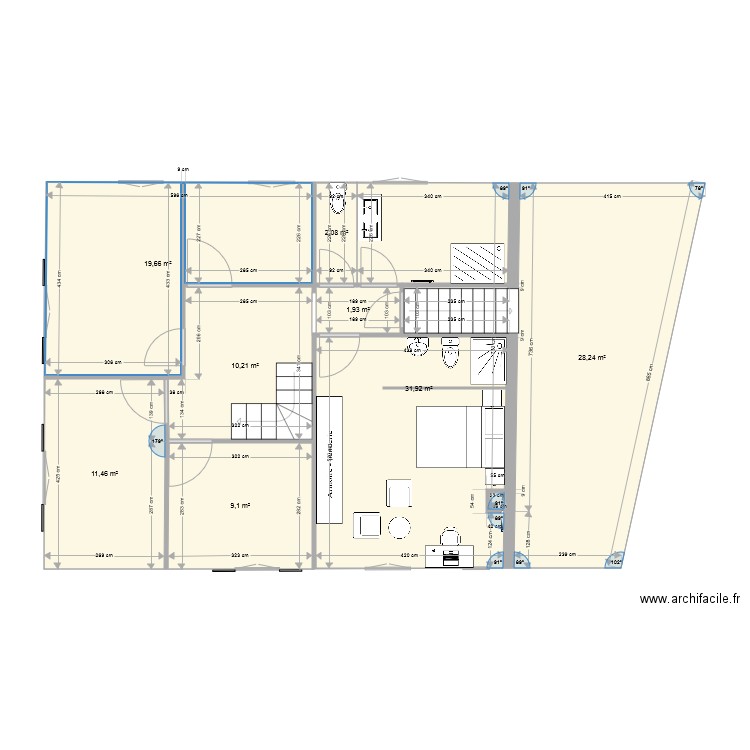  1er étage St ARCONS 3 NOVEMBRE 2021. Plan de 0 pièce et 0 m2