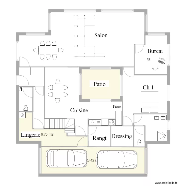 Maison Christian Marie essai 5. Plan de 