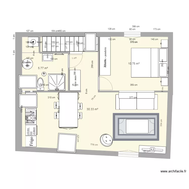&eacute;tage 2 projet v0. Plan de 