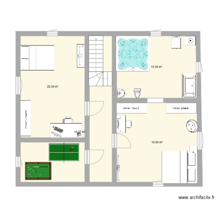 maison bioclimatique gresset etage. Plan de 0 pièce et 0 m2