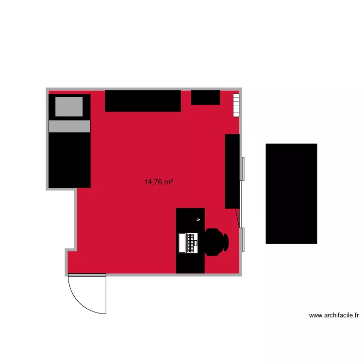 Chambre Edgar. Plan de Chambre Edgar. Plan de