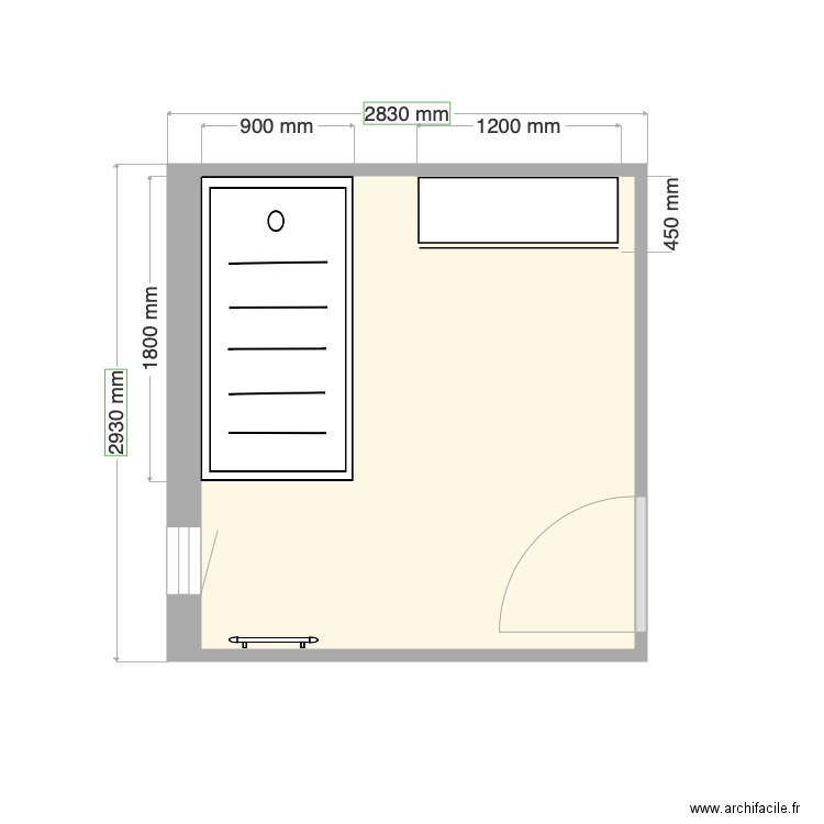 petit. Plan de 0 pièce et 0 m2