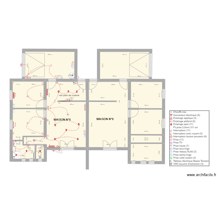 THOMAS N°6. Plan de 12 pièces et 130 m2