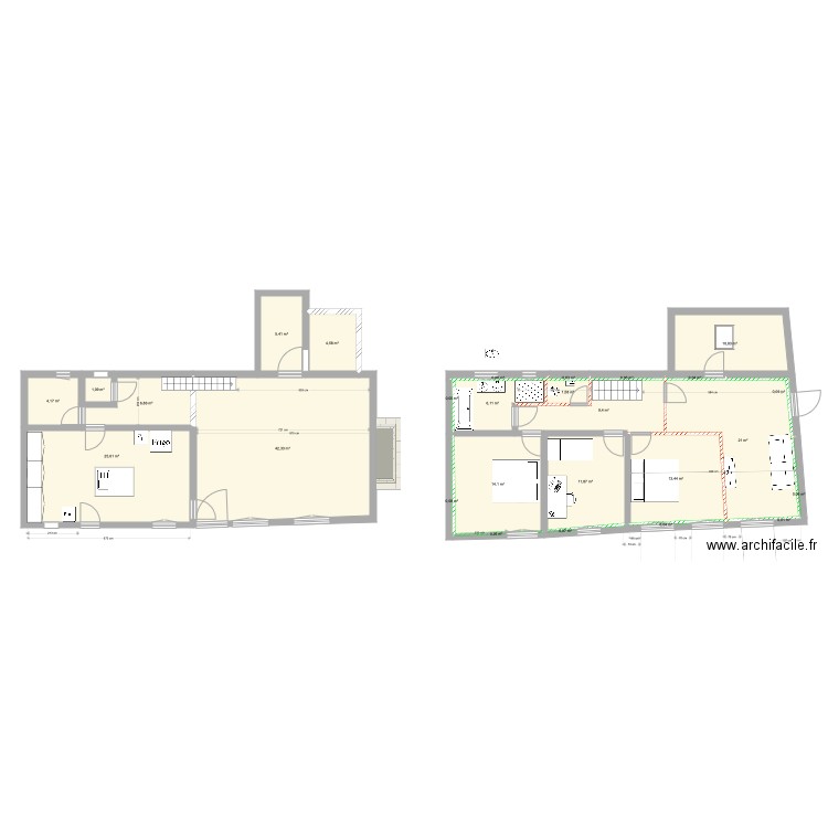 petite maison 3 2 22 étage 1 option 2. Plan de 27 pièces et 179 m2