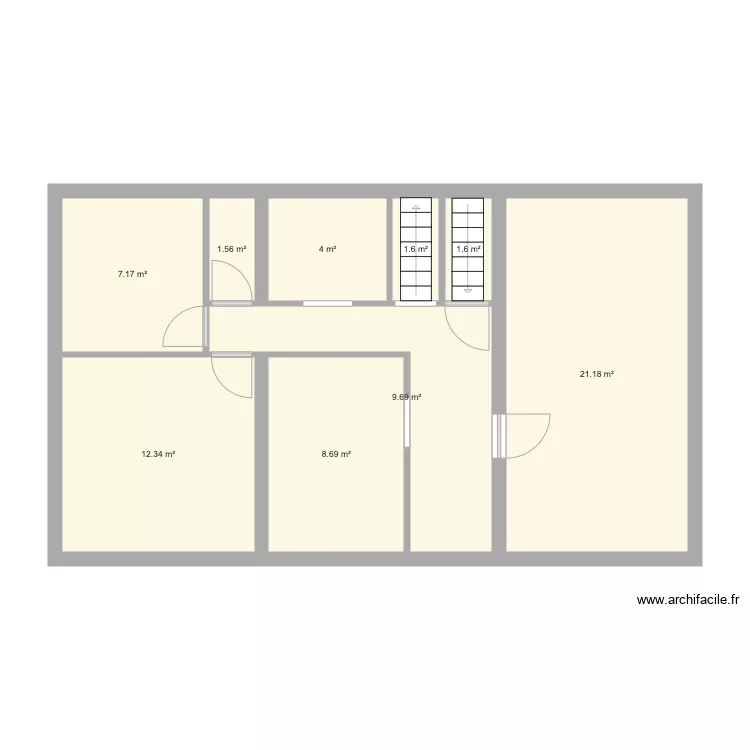Maison Thivars. Plan de 