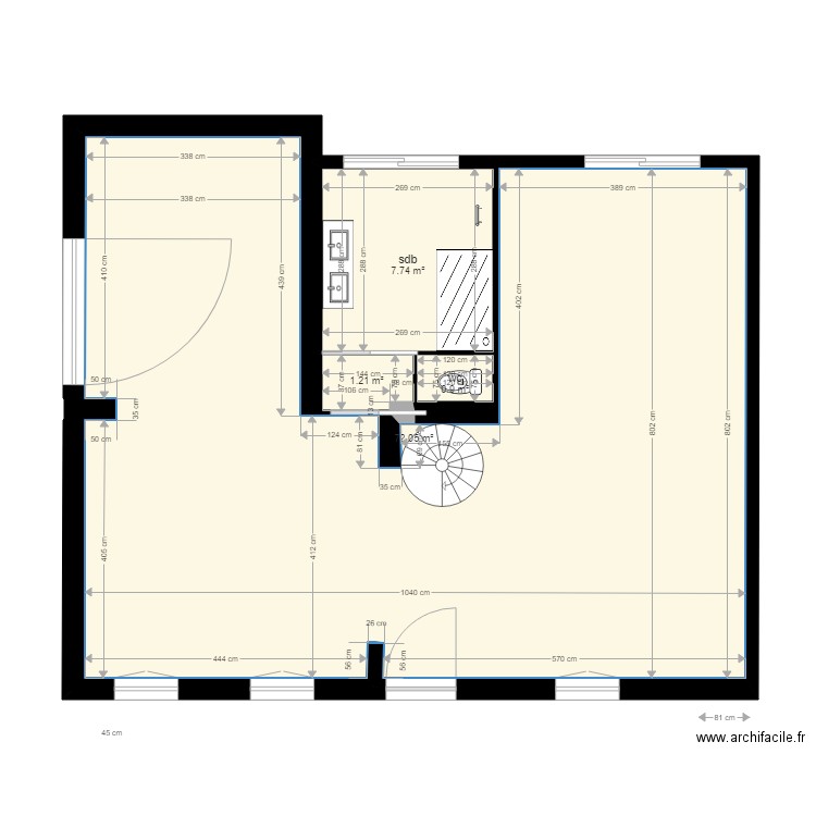 nouveau plan au  onze sept . Plan de 0 pièce et 0 m2