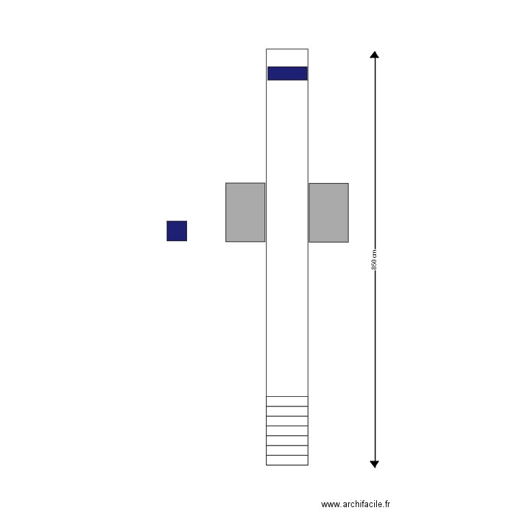 FOSSE AVEC PONT ET AUXILIAIRE. Plan de 0 pièce et 0 m2