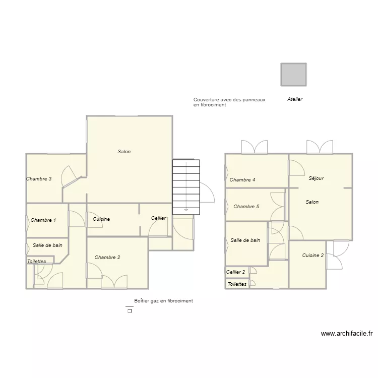 Croquis ALIX. Plan de 