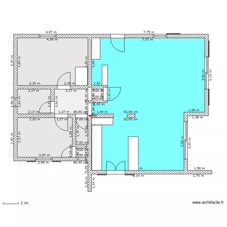 Maison niveau 1 et 2. Plan de Maison niveau 1 et 2. Plan de