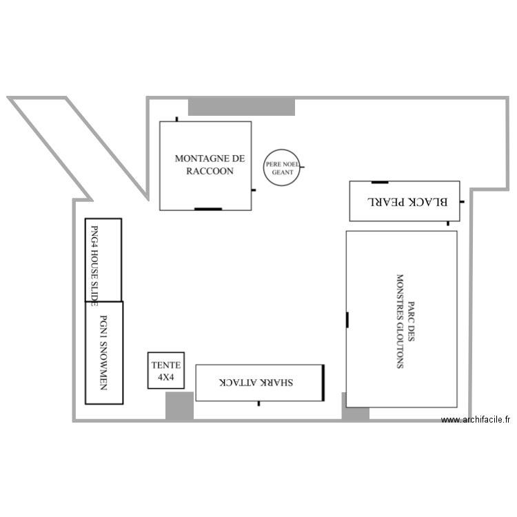 Caserne Pompiers Longwy Plan A. Plan de 1 pièce et 1501 m2