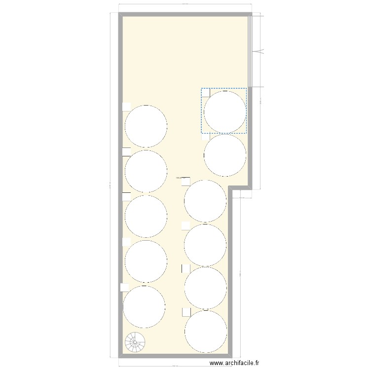 chaie. Plan de 0 pièce et 0 m2