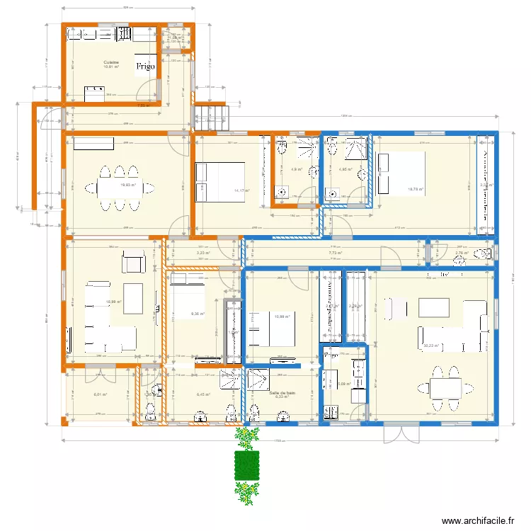Villa BS(2) - 2 studio. Plan de Villa BS(2) - 2 studio. Plan de