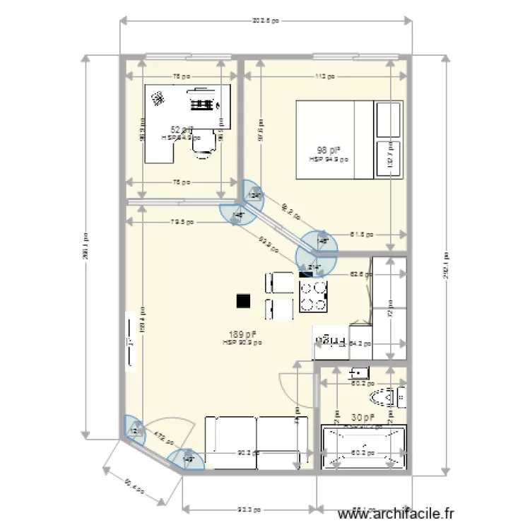 Appartement 04  Modifier. Plan de 