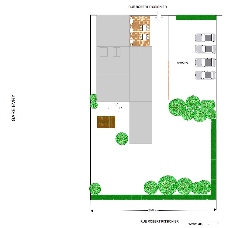 plan masse evry. Plan de 0 pièce et 0 m2