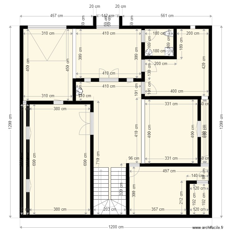 12x12 46050206 V1 apres discussion. Plan de 0 pièce et 0 m2