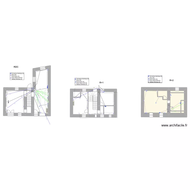 Villa Oia / Reviers PRISES. Plan de 