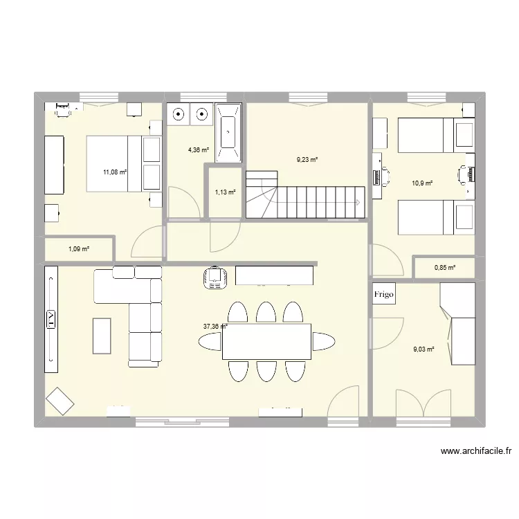 maison. Plan de maison. Plan de