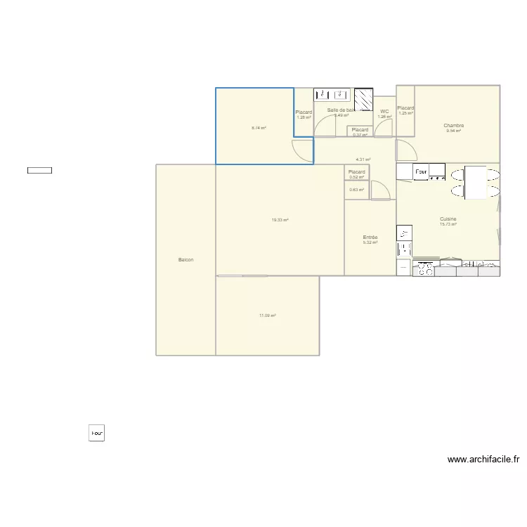 Appartement. Plan de 