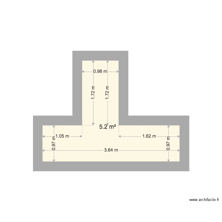 Couloir Houdon. Plan de 0 pièce et 0 m2