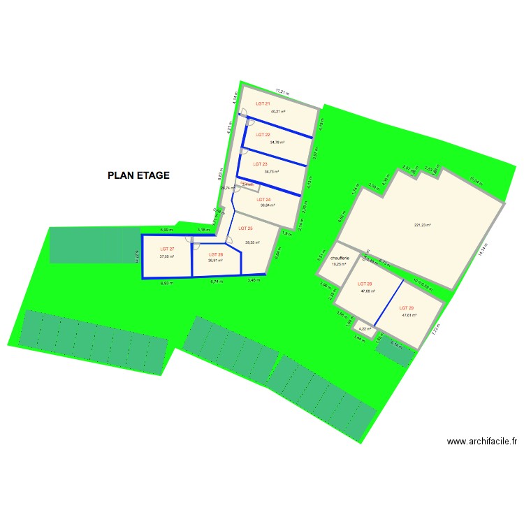 SCI MARKO SCHNEIDER BRUT   AVANT PROJET ETAGE 1. Plan de 0 pièce et 0 m2