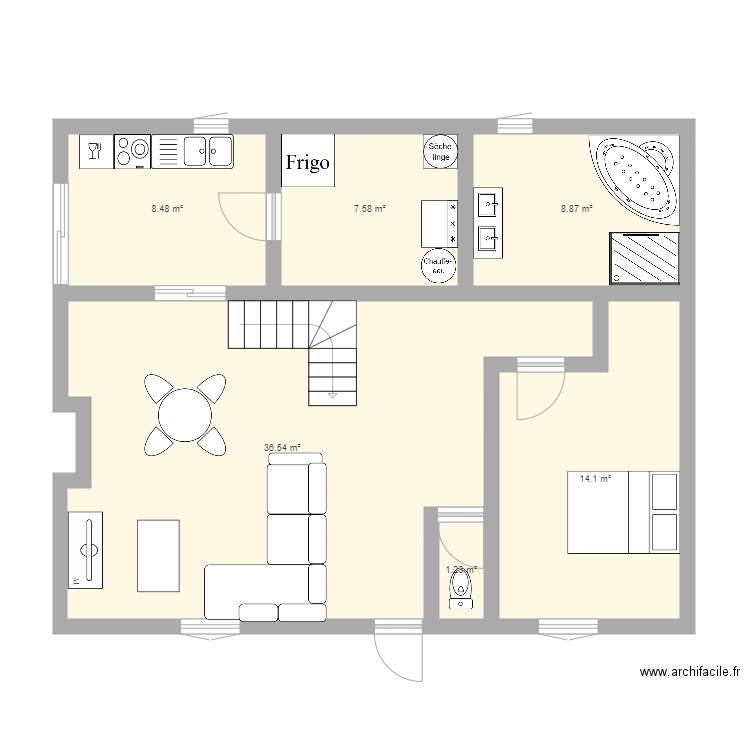 maison futur. Plan de 0 pièce et 0 m2