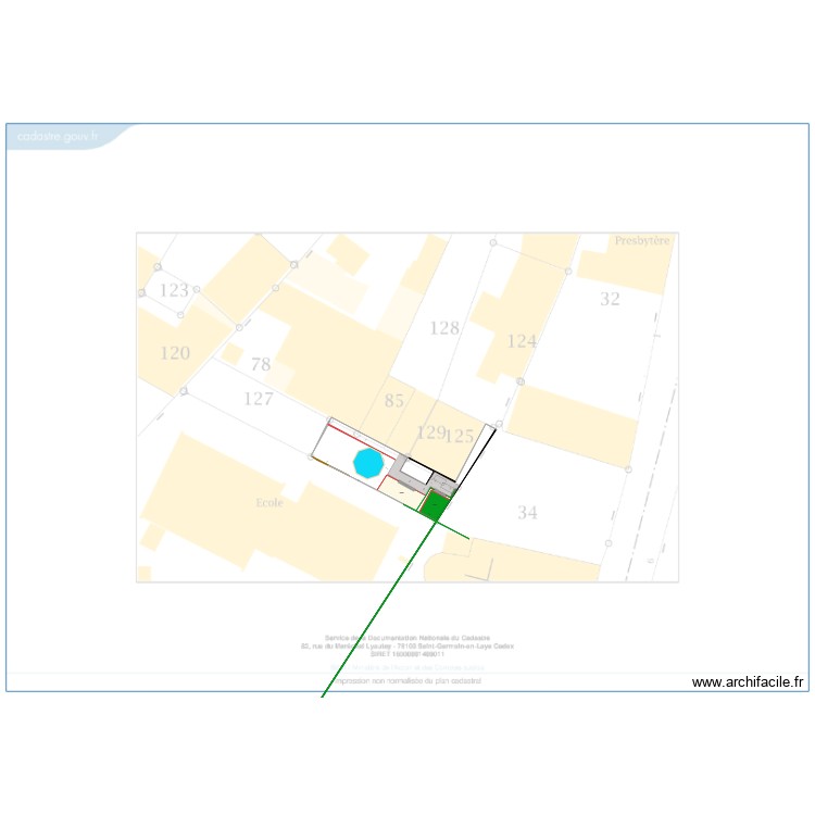 JARDIN PLAN CADASTRE NU. Plan de 0 pièce et 0 m2 JARDIN PLAN CADASTRE NU. Plan de 0 pièce et 0 m2