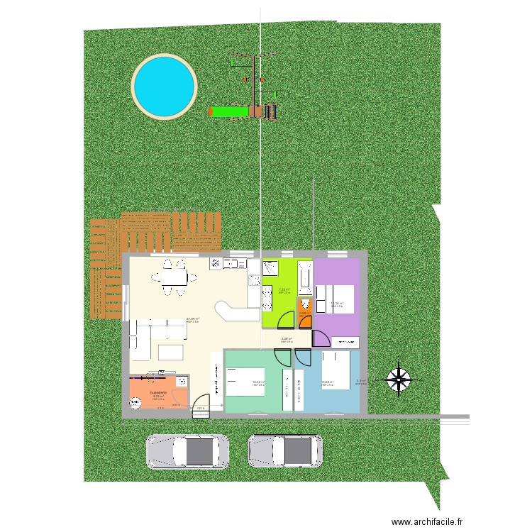 Maison familiale Roquebrune. Plan de 0 pièce et 0 m2