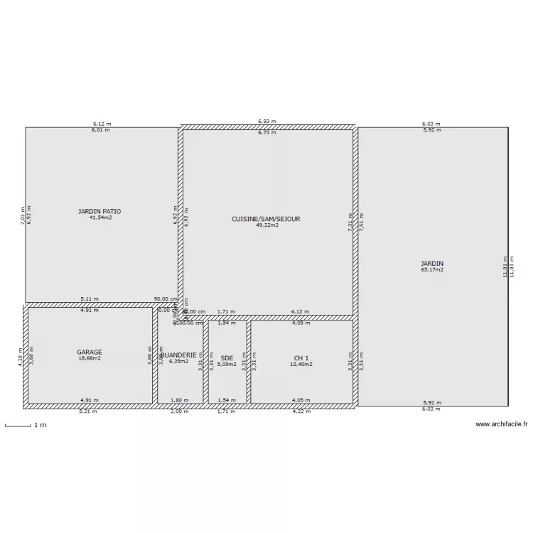 MAISON CANOHES. Plan de 