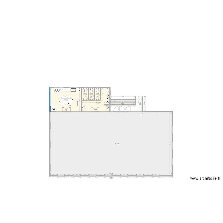 salle des fetes 3. Plan de 7 pièces et 262 m2