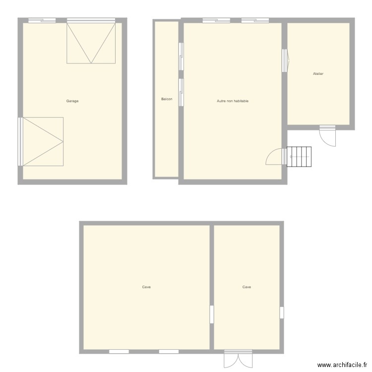 Croquis SITZ. Plan de 6 pièces et 159 m2