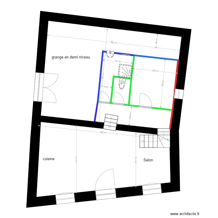 LEWI grange. Plan de 0 pièce et 0 m2