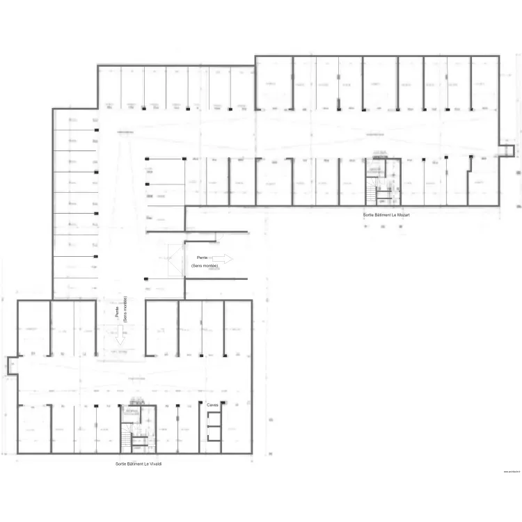 Le Kiosque du parc garages. Plan de Le Kiosque du parc garages. Plan de