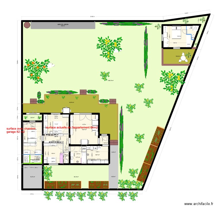 forcalquier matériaux garage modifié. Plan de 22 pièces et 565 m2