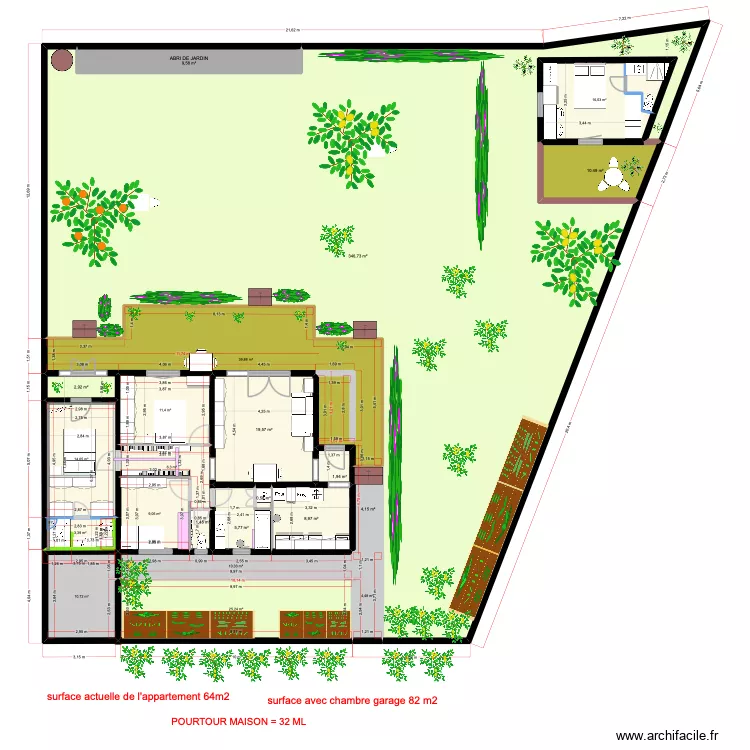 forcalquier mat&eacute;riaux garage modifi&eacute;. Plan de 0 pièce et 0 m2