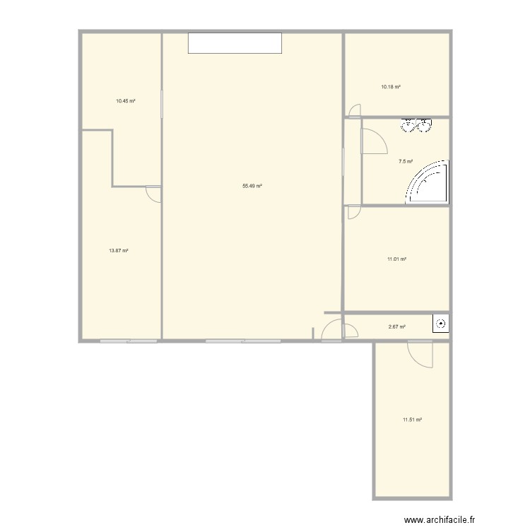 maison plein pied 1. Plan de 0 pièce et 0 m2