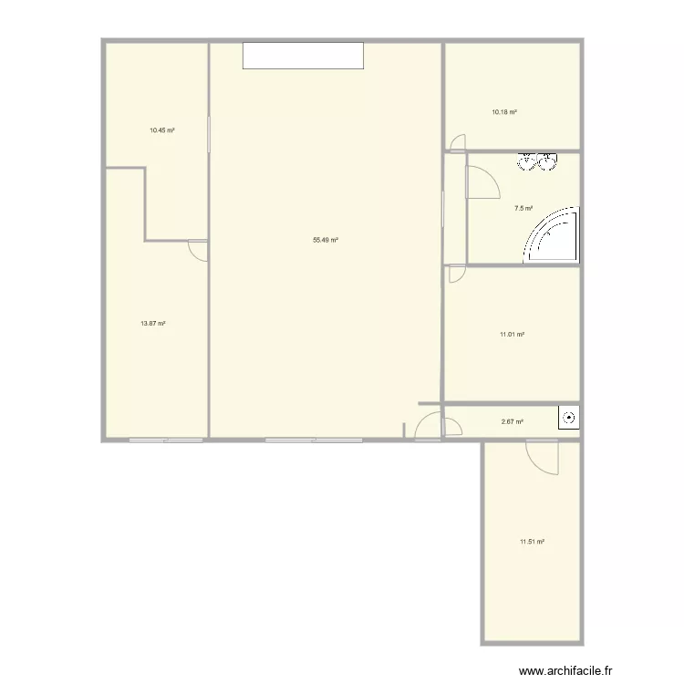 maison plein pied 1. Plan de 