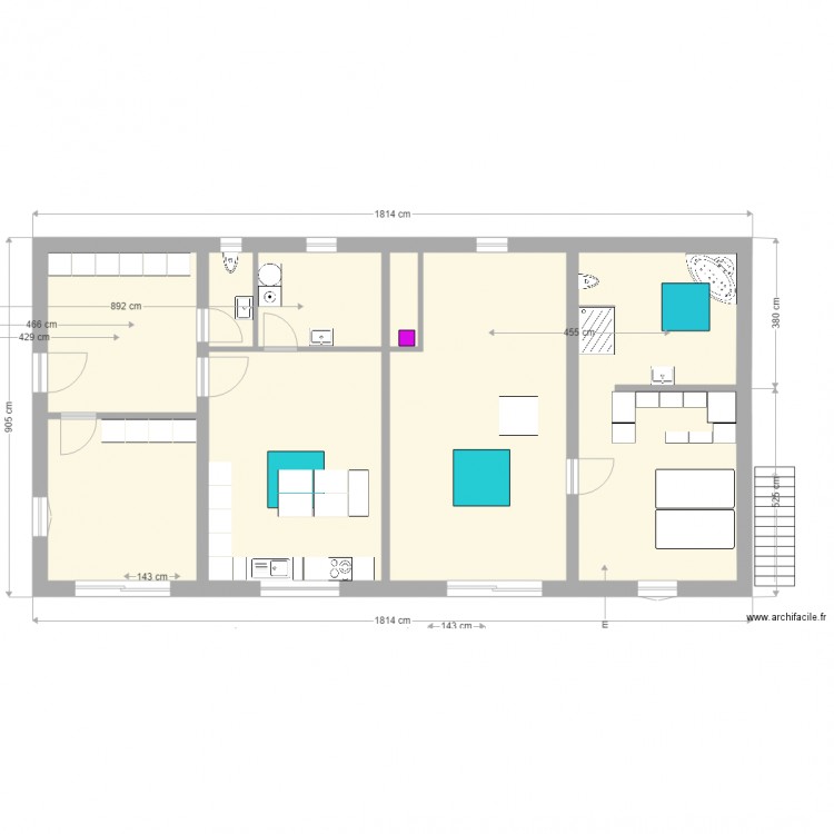 maisonmiclau61550411cuisin cocook. Plan de 0 pièce et 0 m2