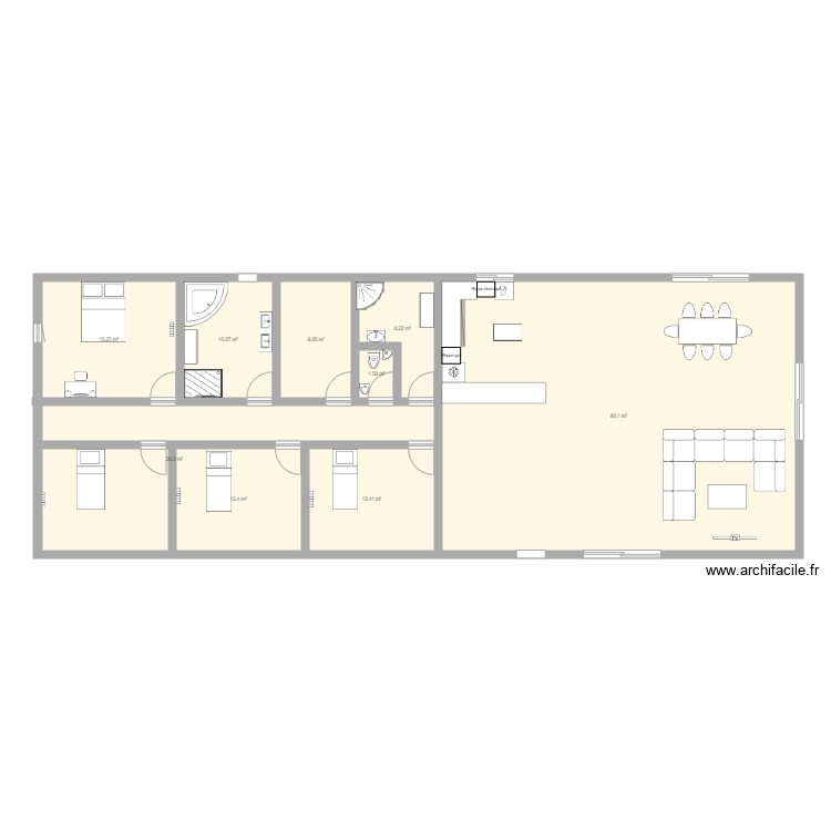 MAISON. Plan de 0 pièce et 0 m2