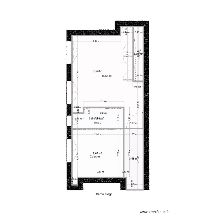 Appaart. Plan de 0 pièce et 0 m2