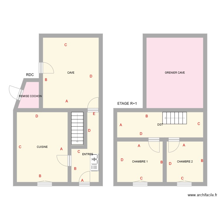 RICOUX. Plan de 0 pièce et 0 m2