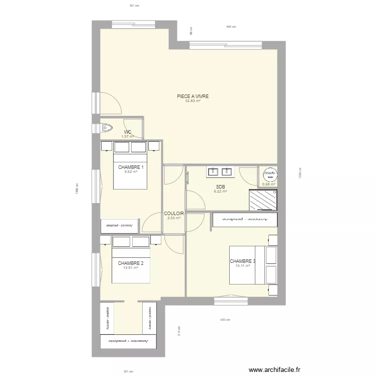 MONTSERRAT PP T4 80 46M2. Plan de MONTSERRAT PP T4 80 46M2. Plan de