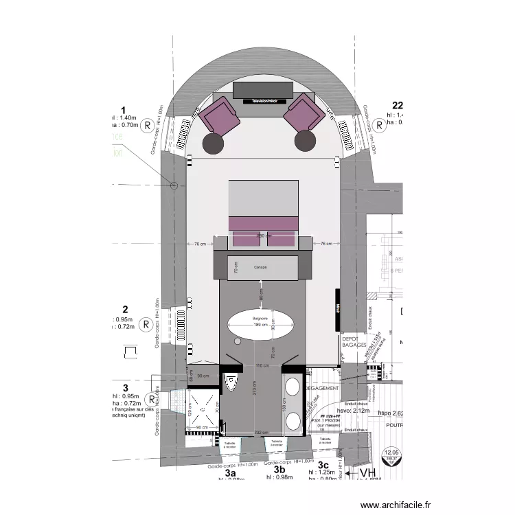 chambre 1 new idea. Plan de 