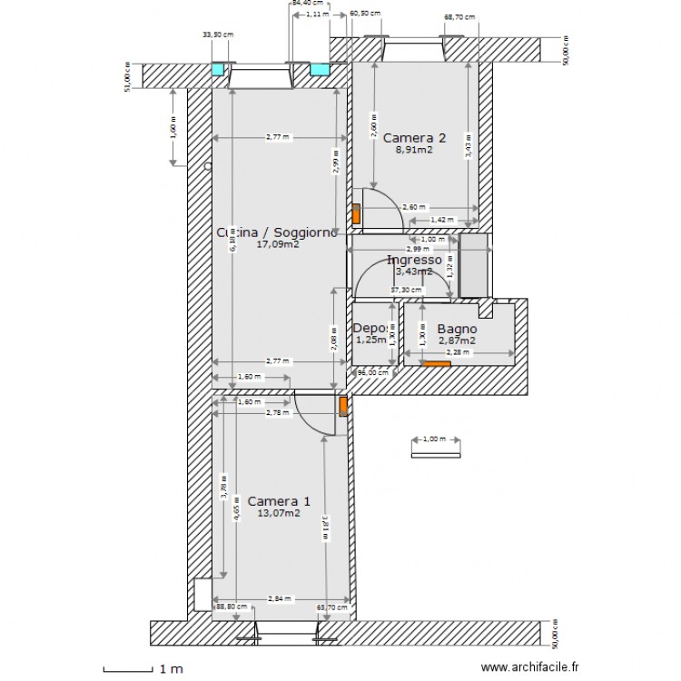 via-masserano 3-avec-mesures-details. Plan de 0 pièce et 0 m2