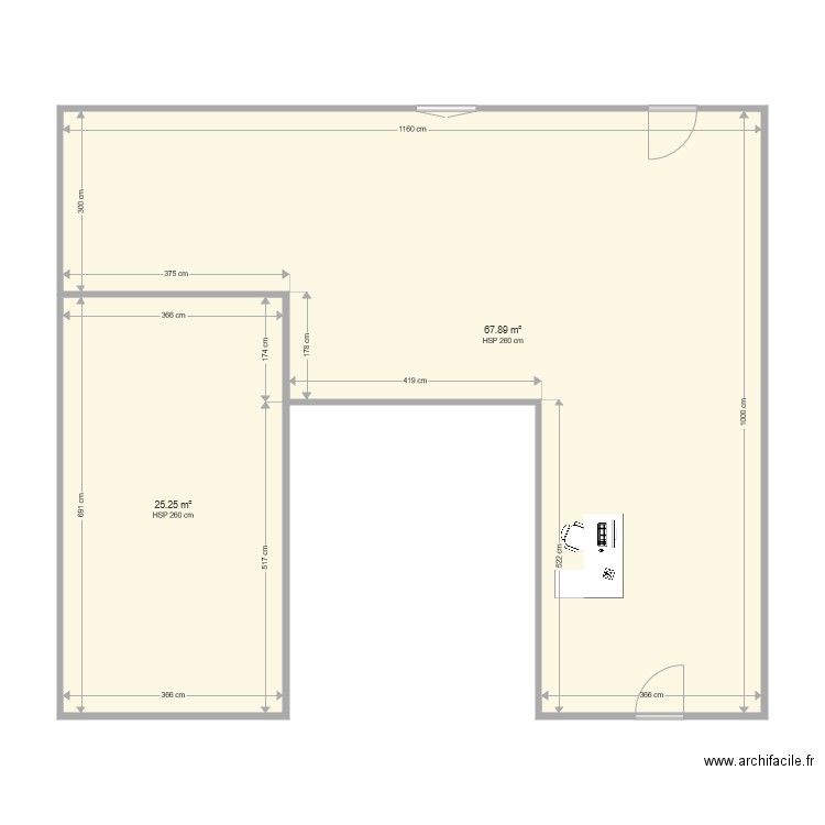 studio photo 106. Plan de 0 pièce et 0 m2