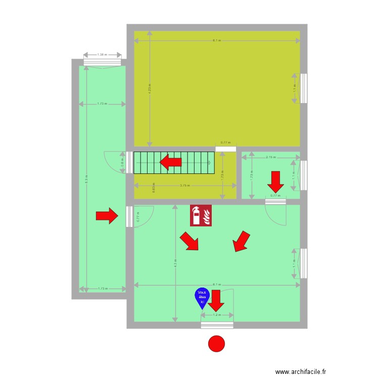 Plan schématique partie B Bas. Plan de 0 pièce et 0 m2