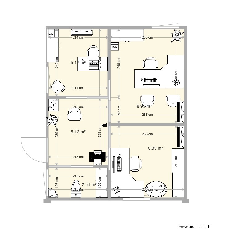 algeco. Plan de 0 pièce et 0 m2